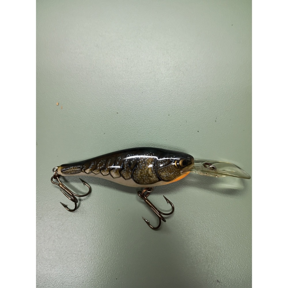 Deep Diving Crankbait Fishing Lure Realistic Crawfish Pattern Brown Orange